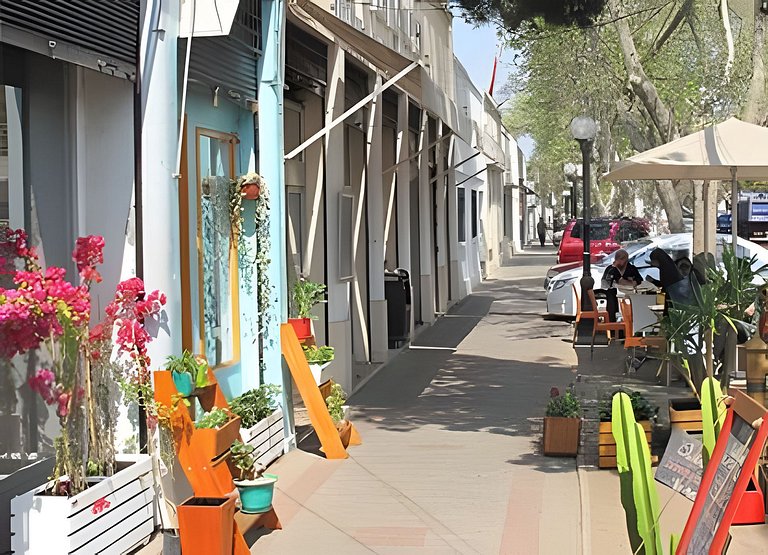 1 BR Suite Doble, Barrio Tranquilo en Providencia