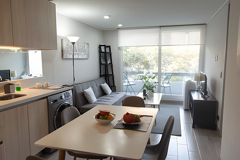 1BR Moderno y Cómodo Departamento en Av. Italia