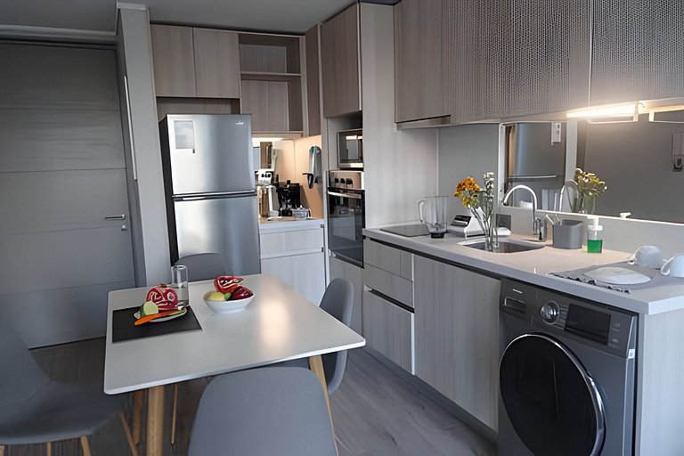1BR Moderno y Cómodo Departamento en Av. Italia