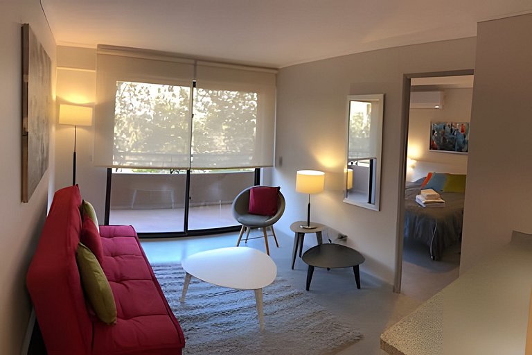 1 Dorm Full Equipo en Barrio Tranquilo Providencia