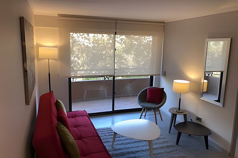 1 Dorm Full Equipo en Barrio Tranquilo Providencia
