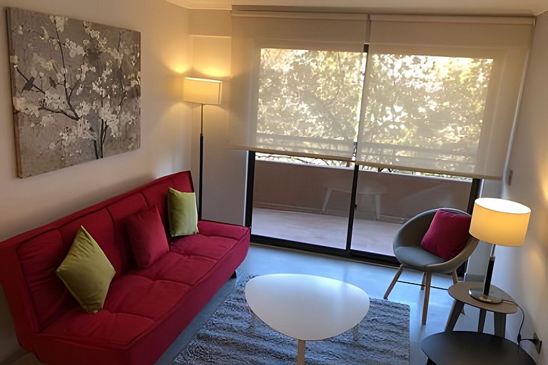 1 Dorm Full Equipo en Barrio Tranquilo Providencia