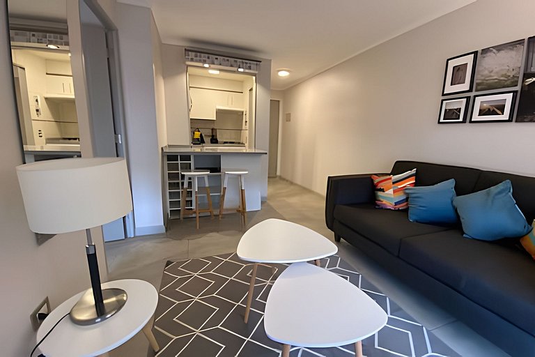 1BR Barrio Tranquilo + Full Equipo, Metro Salvador