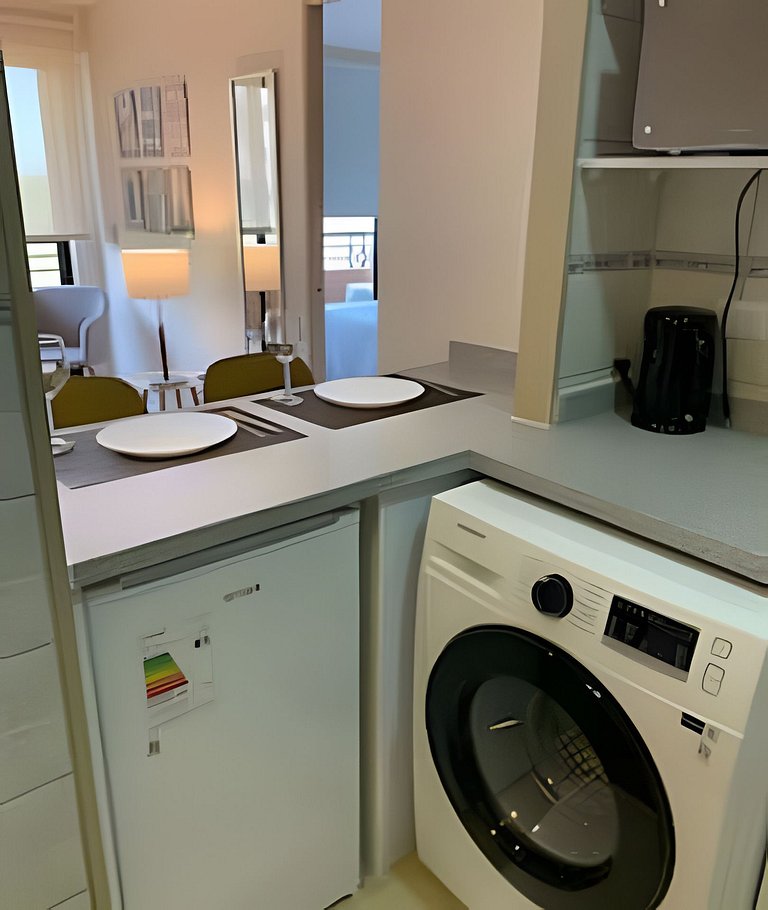 1BR Doble en Barrio Tranquilo, Metro Salvador