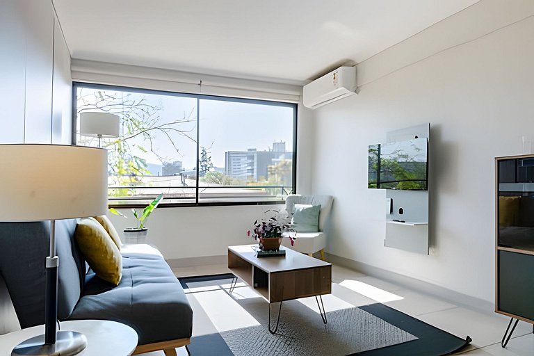 2BR + Full Equipo Barrio Tranquilo, Metro Salvador