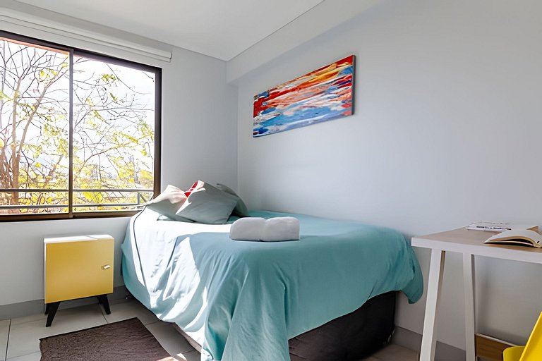2BR + Full Equipo Barrio Tranquilo, Metro Salvador