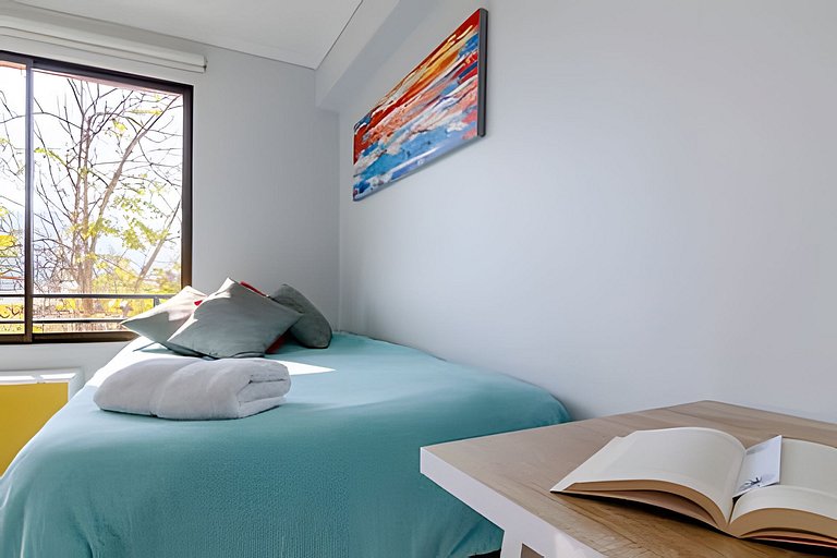 2BR + Full Equipo Barrio Tranquilo, Metro Salvador