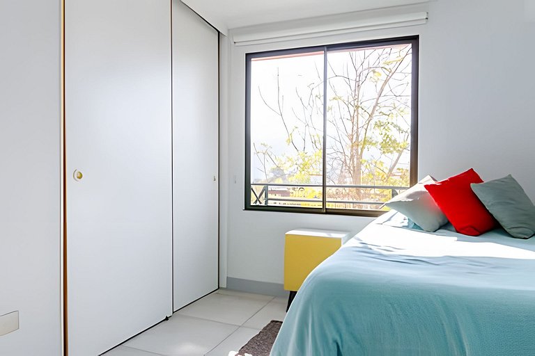 2BR + Full Equipo Barrio Tranquilo, Metro Salvador