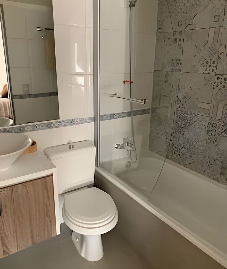 2BR Barrio Tranquilo en Providencia Full Equipo