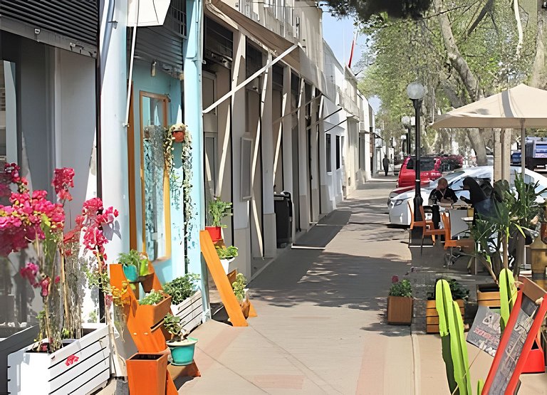 2BR Barrio Tranquilo en Providencia Full Equipo