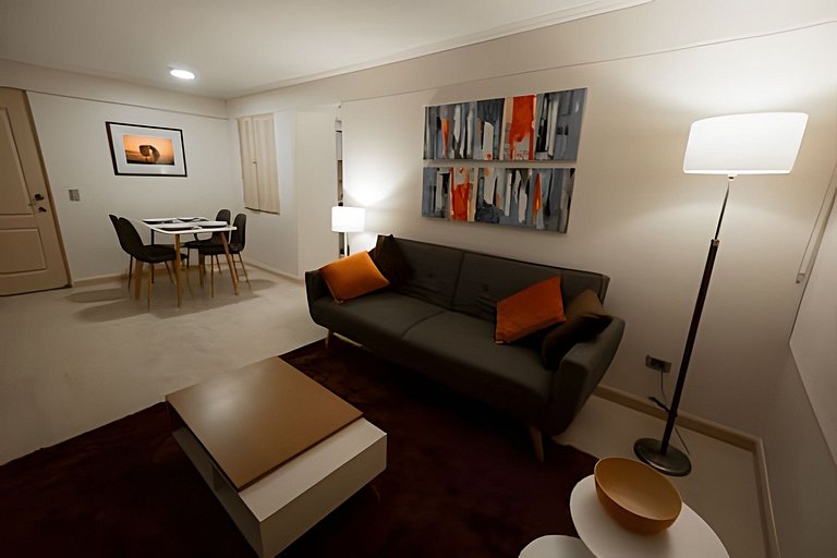2BR + Full Equipo Barrio Tranquilo, Metro Salvador