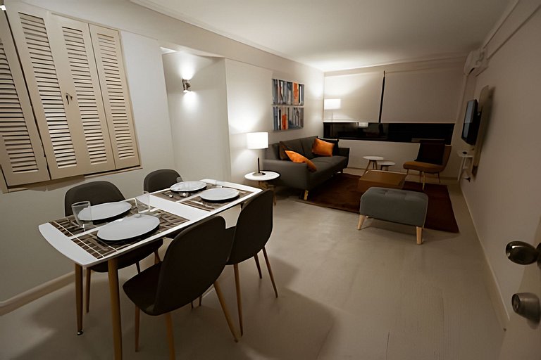 2BR + Full Equipo Barrio Tranquilo, Metro Salvador