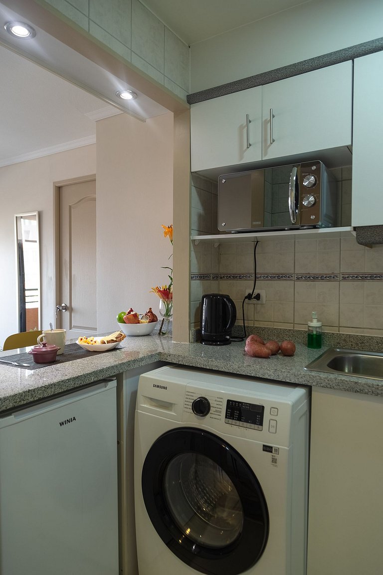 1BR Doble en Barrio Tranquilo, Metro Salvador