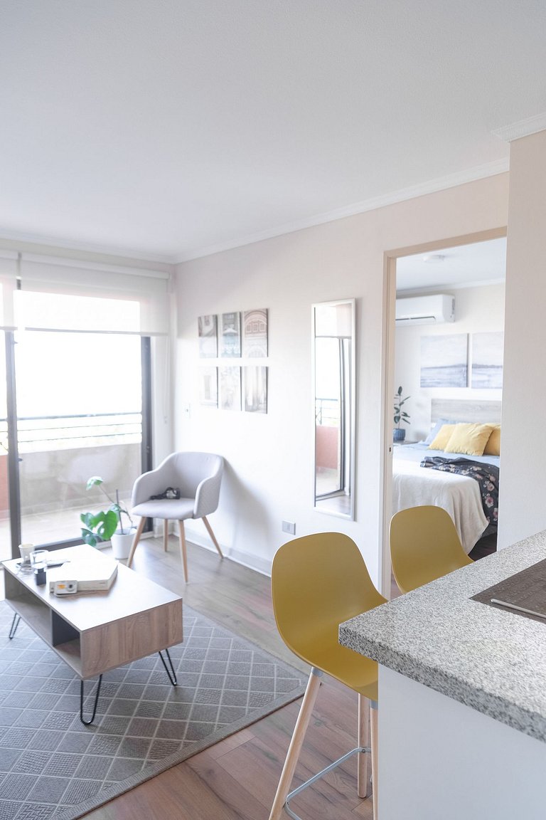 1BR Doble en Barrio Tranquilo, Metro Salvador