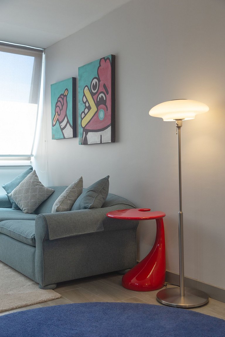 2 BR Moderno APT Full Equipo, metro Los Leones