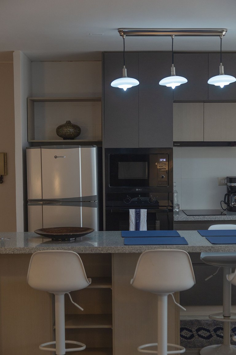 2 BR Moderno APT Full Equipo, metro Los Leones