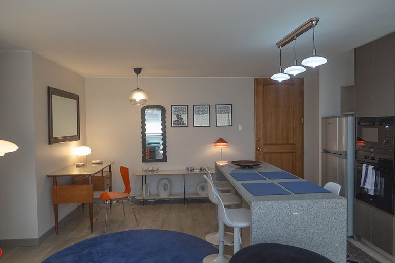 2 BR Moderno APT Full Equipo, metro Los Leones