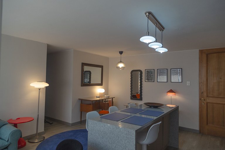 2 BR Moderno APT Full Equipo, metro Los Leones