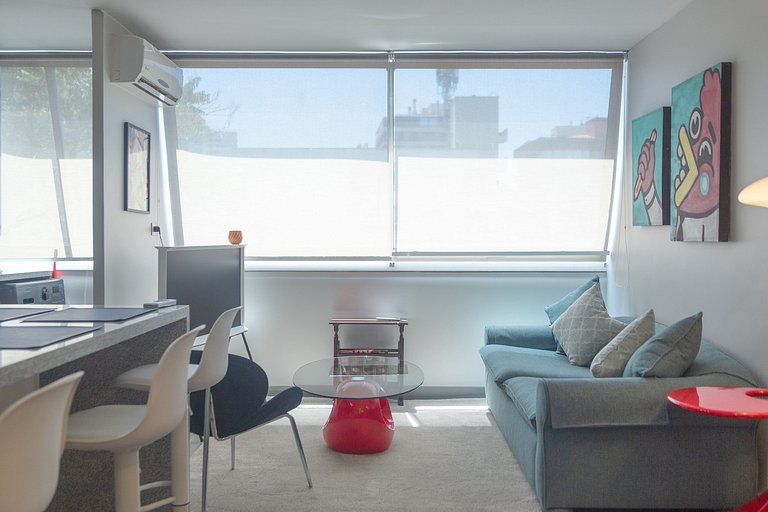 2 BR Moderno APT Full Equipo, metro Los Leones