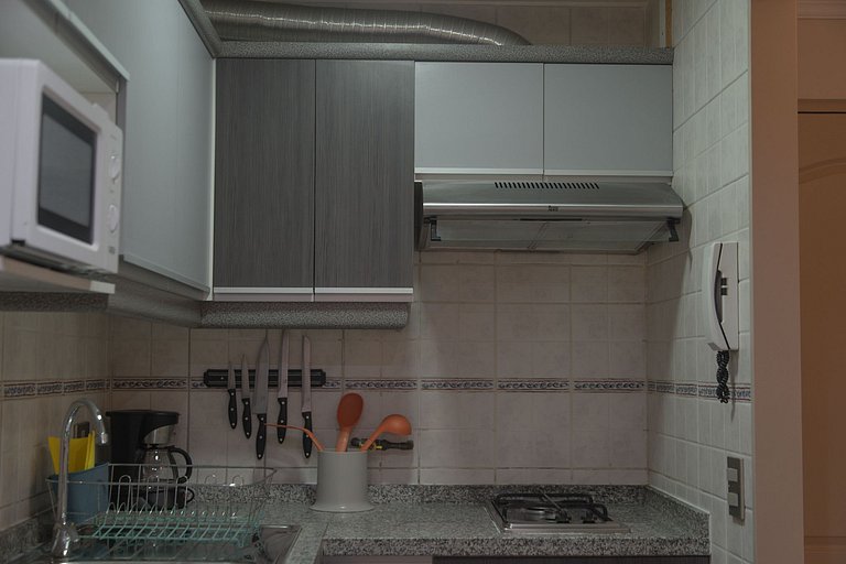 1 BR Suite Doble, Barrio Tranquilo en Providencia
