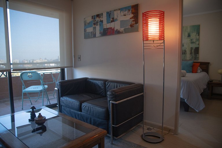 1 BR Suite Doble, Barrio Tranquilo en Providencia