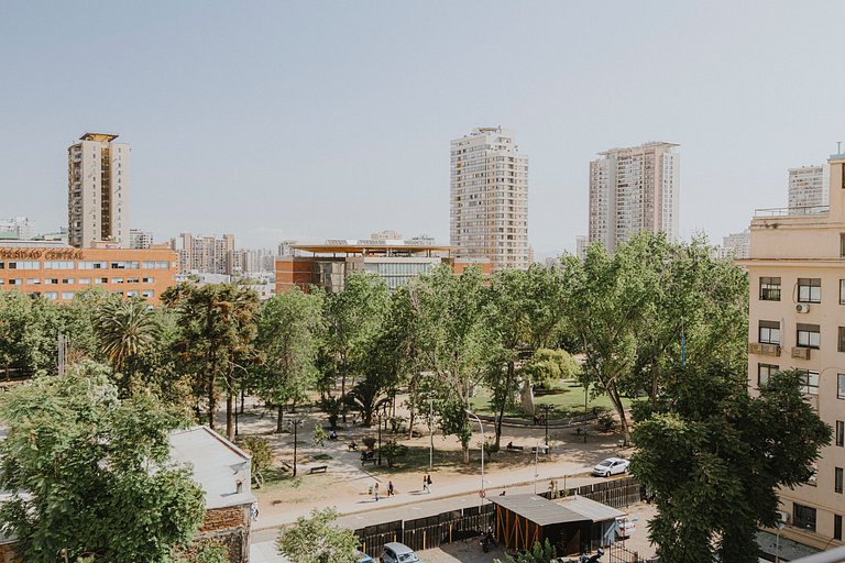 Balcón con vista al parque | 2D a pasos del metro