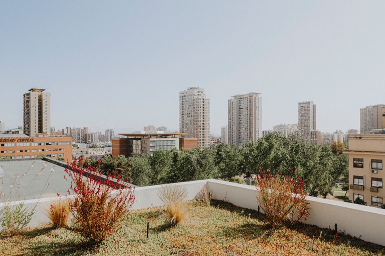 Balcón con vista al parque | 2D a pasos del metro